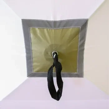 Палатка зимняя куб СЛЕДОПЫТ 2,1 х2,1 м, Oxford 210D PU 1000, S по полу 4,4 кв.м, цв. оливковый/белый, фото 3