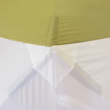 Палатка зимняя куб СЛЕДОПЫТ 2,1 х2,1 м, Oxford 210D PU 1000, S по полу 4,4 кв.м, цв. оливковый/белый, фото 4